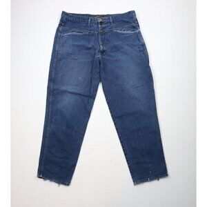 Vtg 90s Marithe Francois Girbaud Mens 40x32 Thrashed Baggy Fit Denim Jeans USA